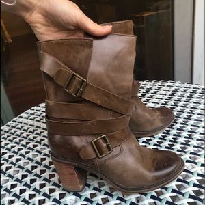 Jeffrey Campbell Brown booties, Size 7.